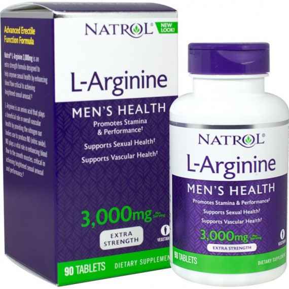 Natrol L-Arginine 3000 мг 90 таблеток