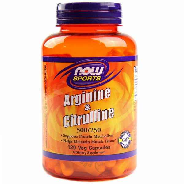 Now Arginine & Citrulline 500/250 120 капсул