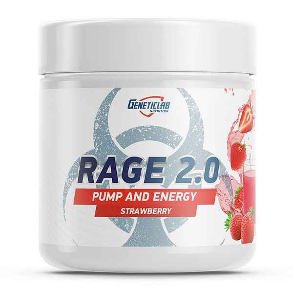 GeneticLab Nutrition Rage 2.0 Pump And Energy 240 г