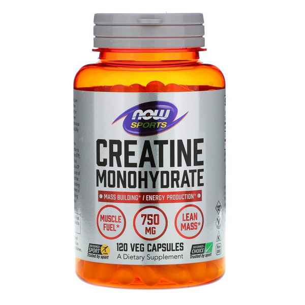 Now Creatine Monohydrate 750 мг 120 капсул