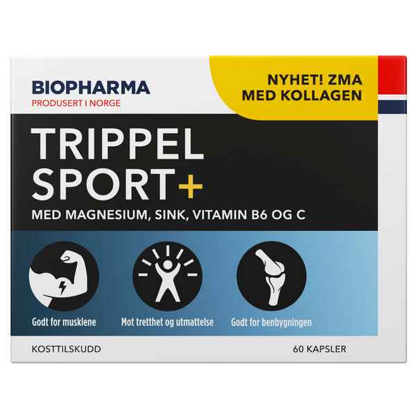 Biopharma Trippel Sport+ Минеральный комплекс для активных людей, 60 капсул