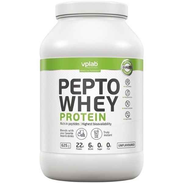 VPLab Pepto Whey Protein 625 г Гидролизат и изолят сыворотки высшего качества с пептидами
