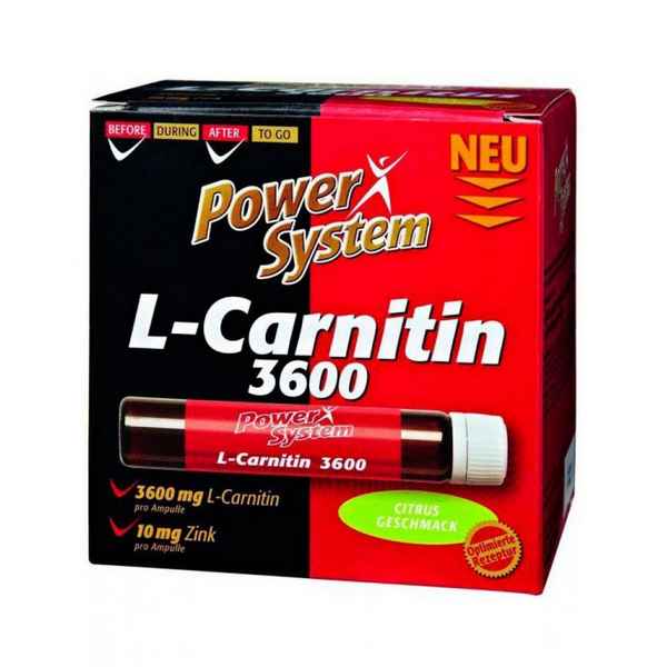 Power System L-Carnitin Attack 3600 мг 25 мл
