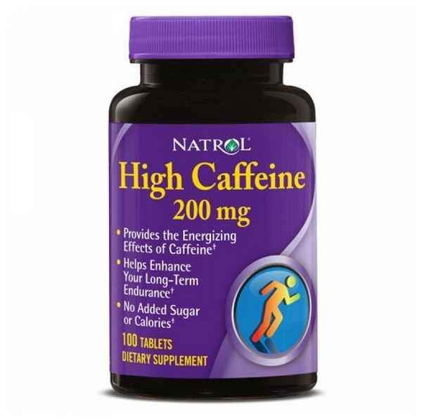 Natrol High Caffeine 200 мг 100 таблеток